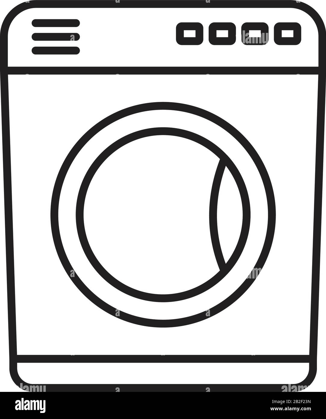 Washing machine icon template black color editable. Washing machine icon symbol Flat vector illustration for graphic and web design. Stock Vector