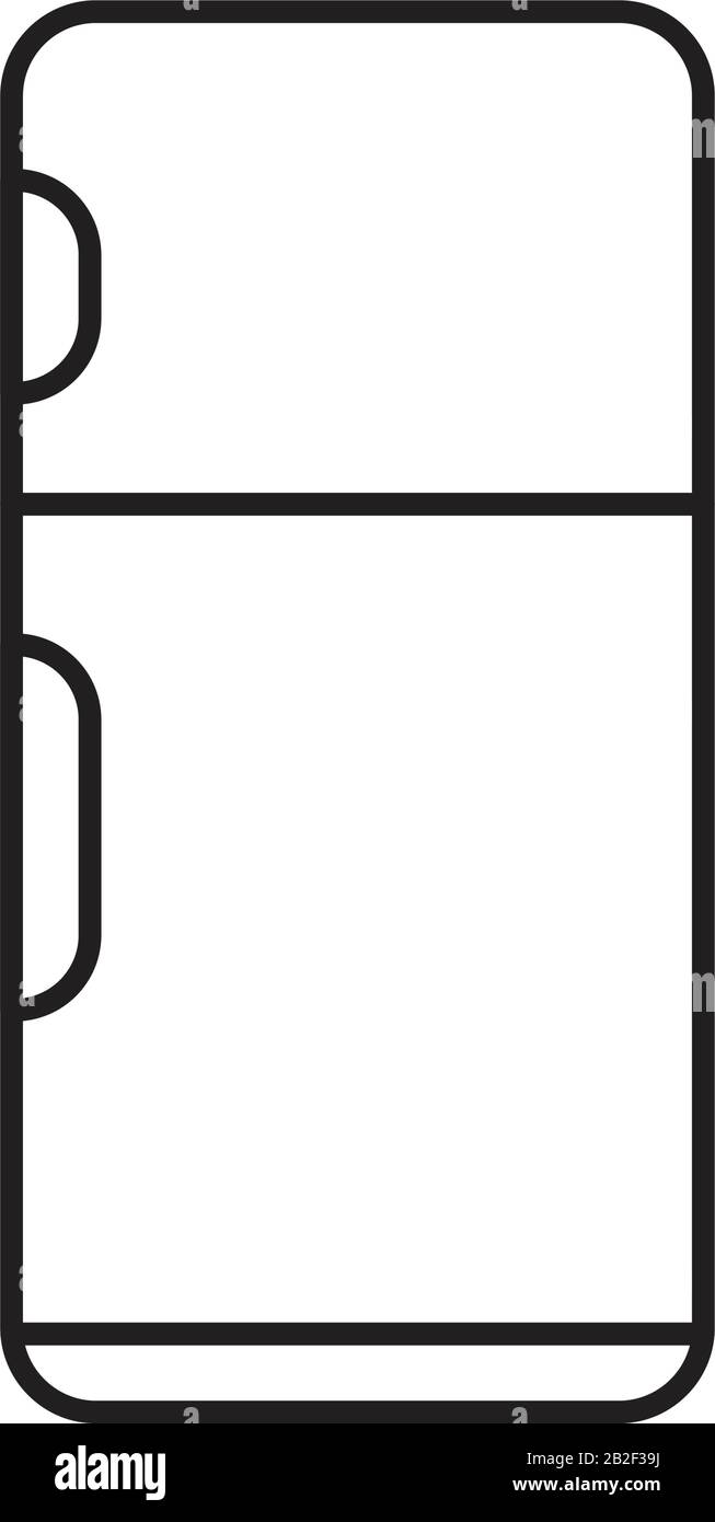 Refrigerator icon template black color editable. Refrigerator icon symbol Flat vector illustration for graphic and web design. Stock Vector