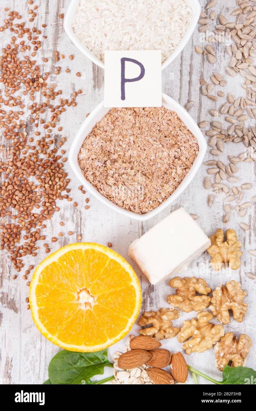 Healthy food as source natural minerals, vitamin P and dietary fiber