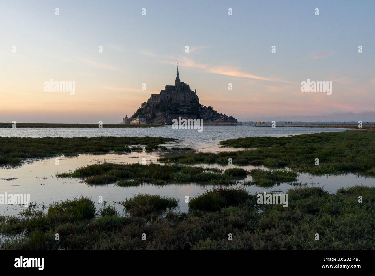 Mont Saint Michel At High Tide In Spring Hi res Stock Photography And mont-saint-michel-at-high-tide-in-spring-hi-res-stock-photography-and