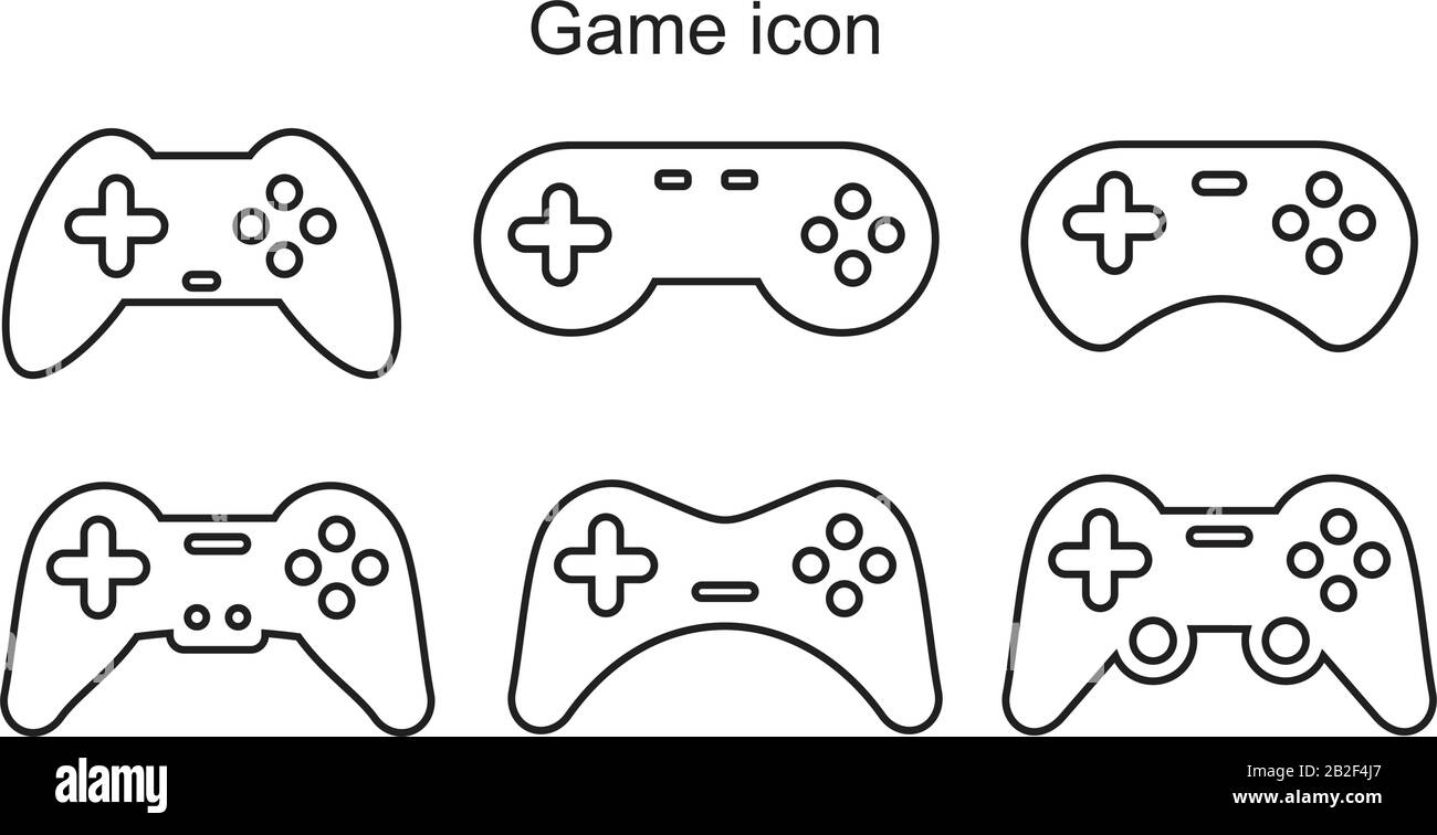 game icon template black color editable. game icon symbol Flat vector illustration for graphic and web design. Stock Vector