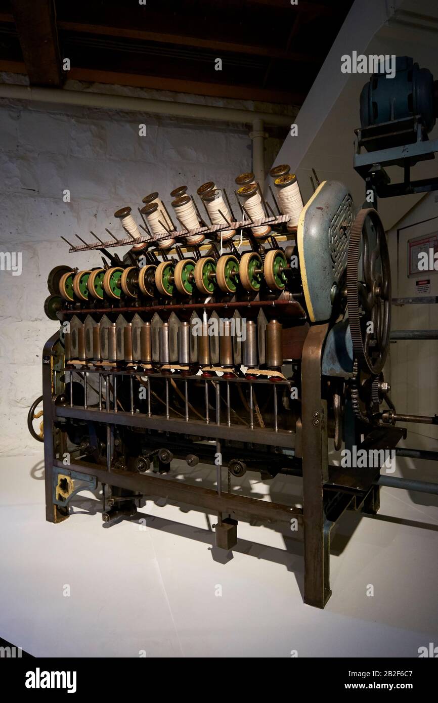 A display of an antique loom. At the National Wool Museum in Geelong