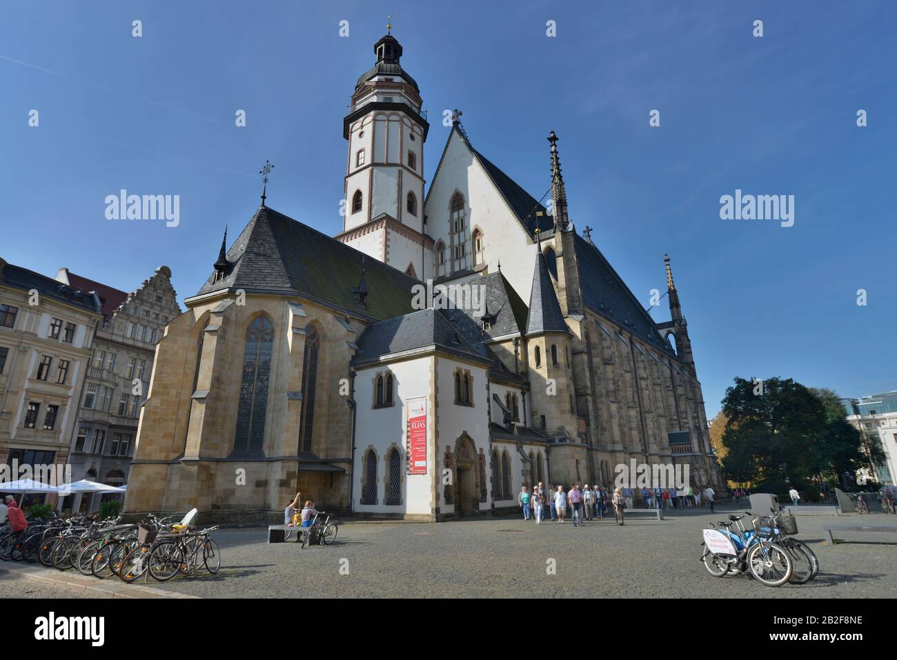 Thomaskirche, Thomaskirchhof, Leipzig, Sachsen, Deutschland Stock Photo