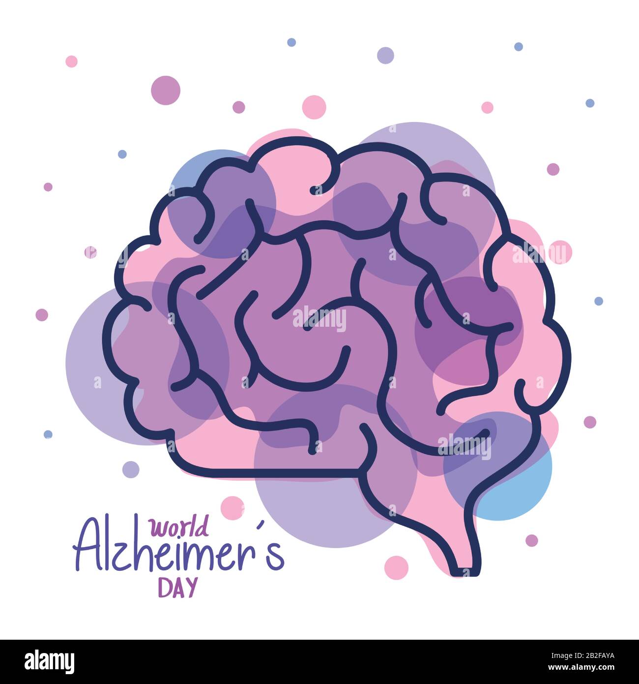 world alzheimer day with brain Stock Vector Image & Art - Alamy