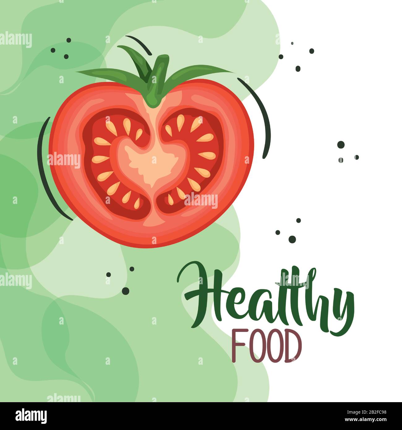 vegan food poster with tomato Stock Vector Image & Art - Alamy