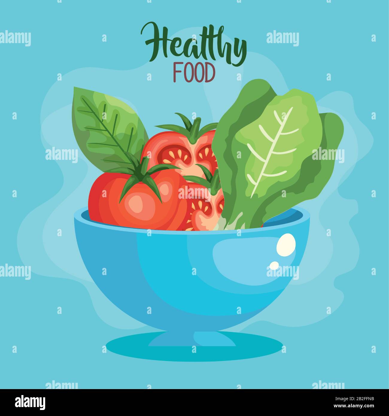 vegan food poster with bowl and vegetables Stock Vector Image & Art - Alamy