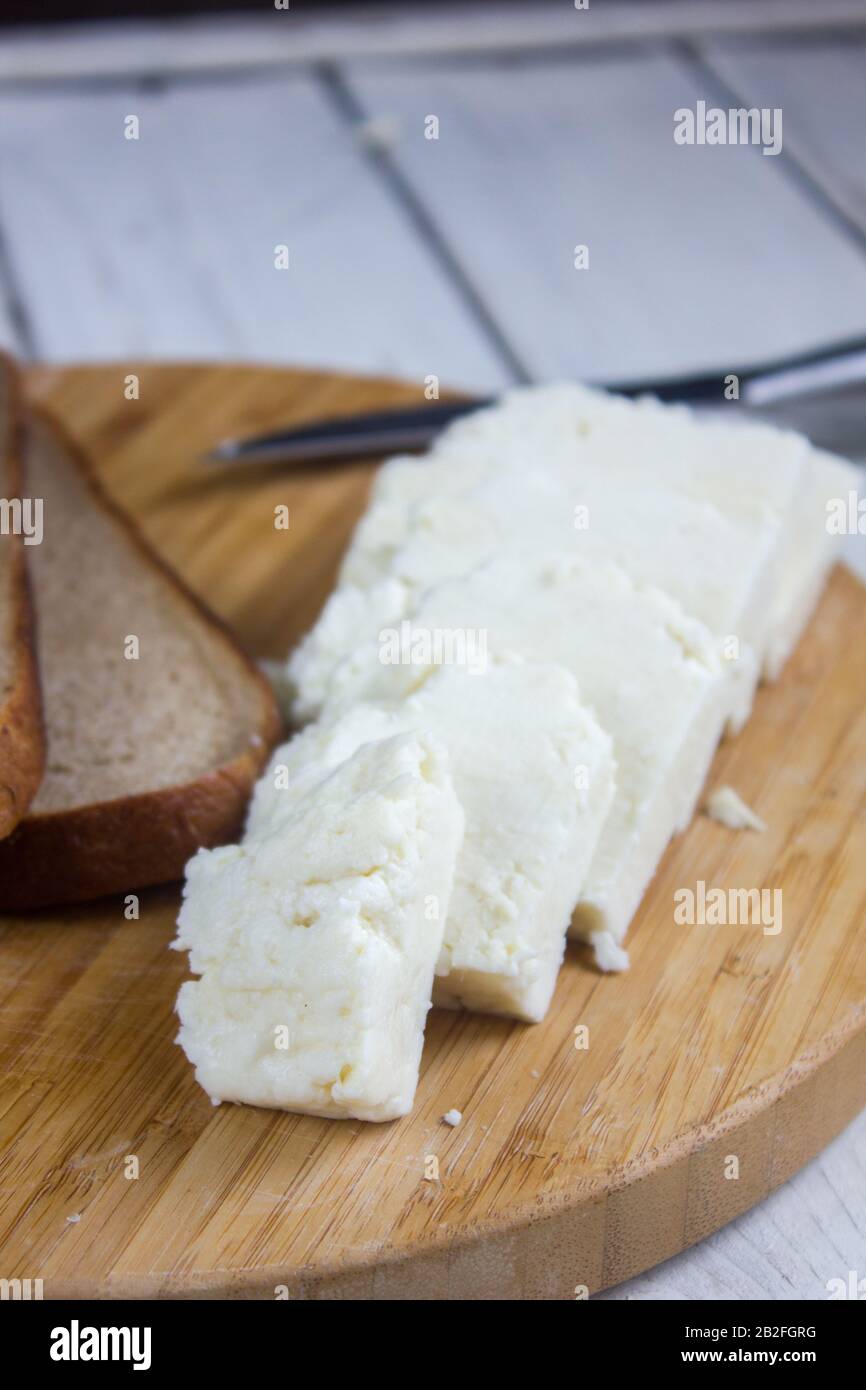 Traditional indian cheese panneer prepared form fresh milk Stock Photo ...
