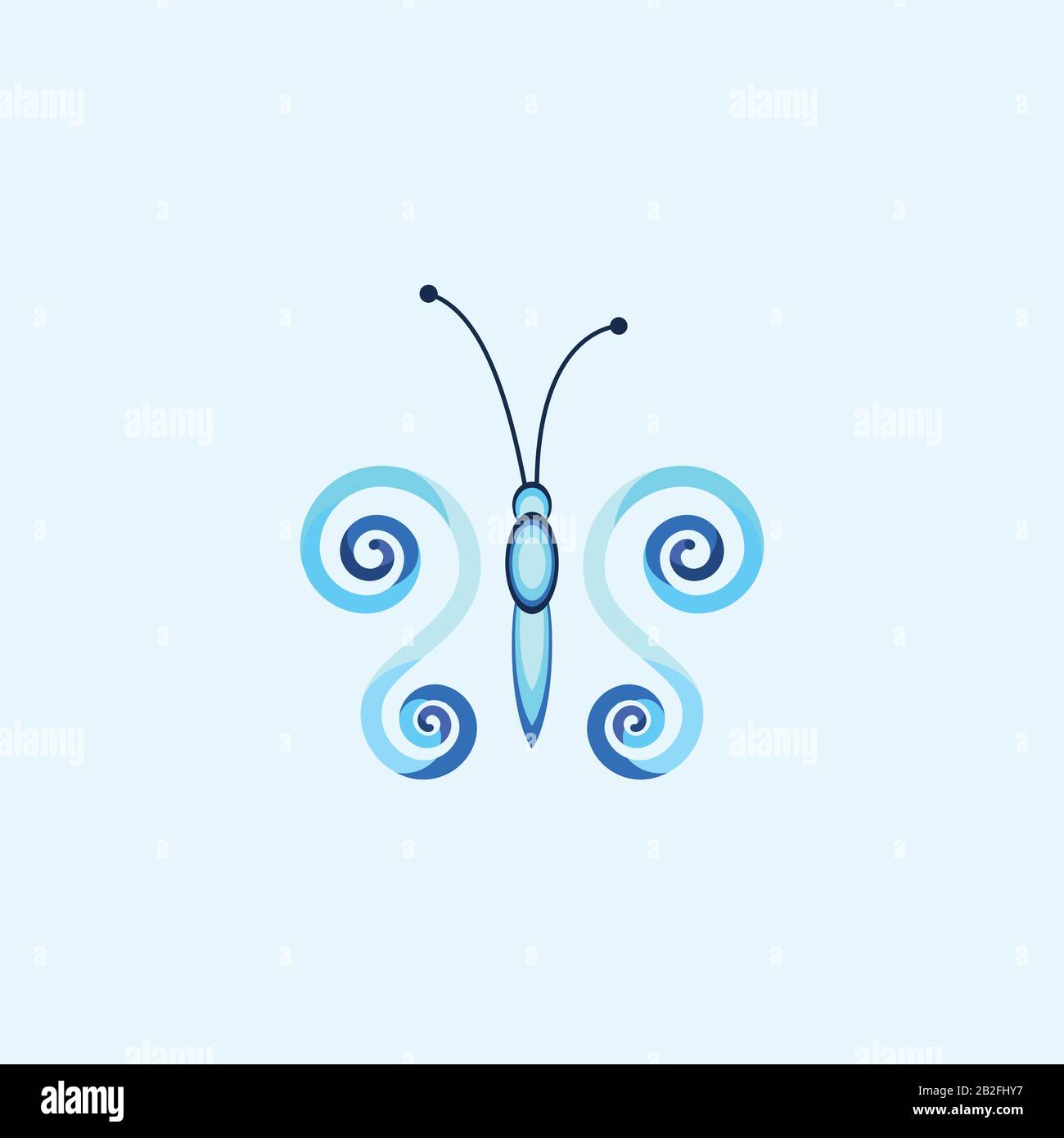 Butterfly Logo Design Template Stock Vector