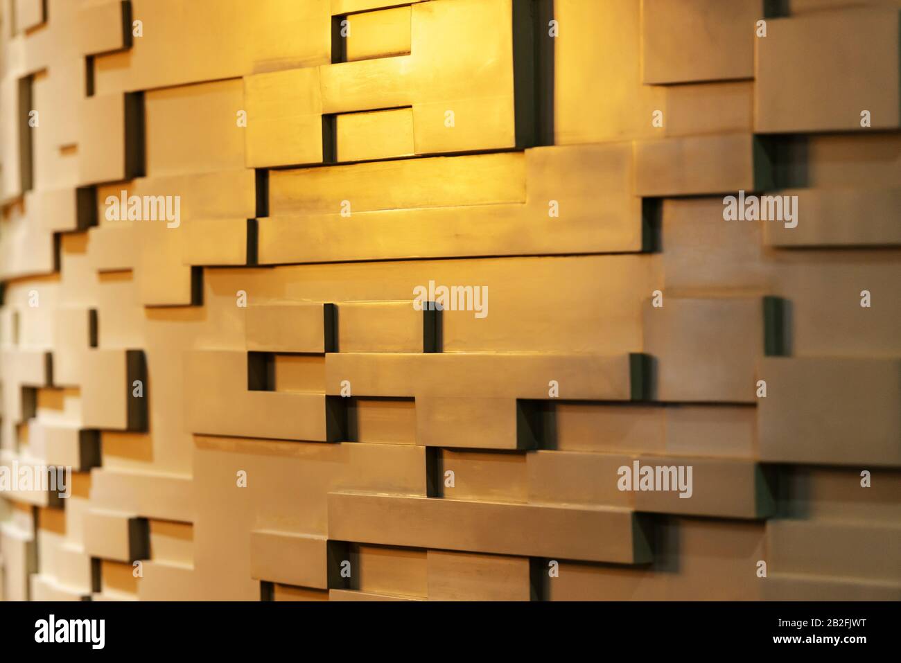 Wall with unique pattern and variation texture over bright background ...