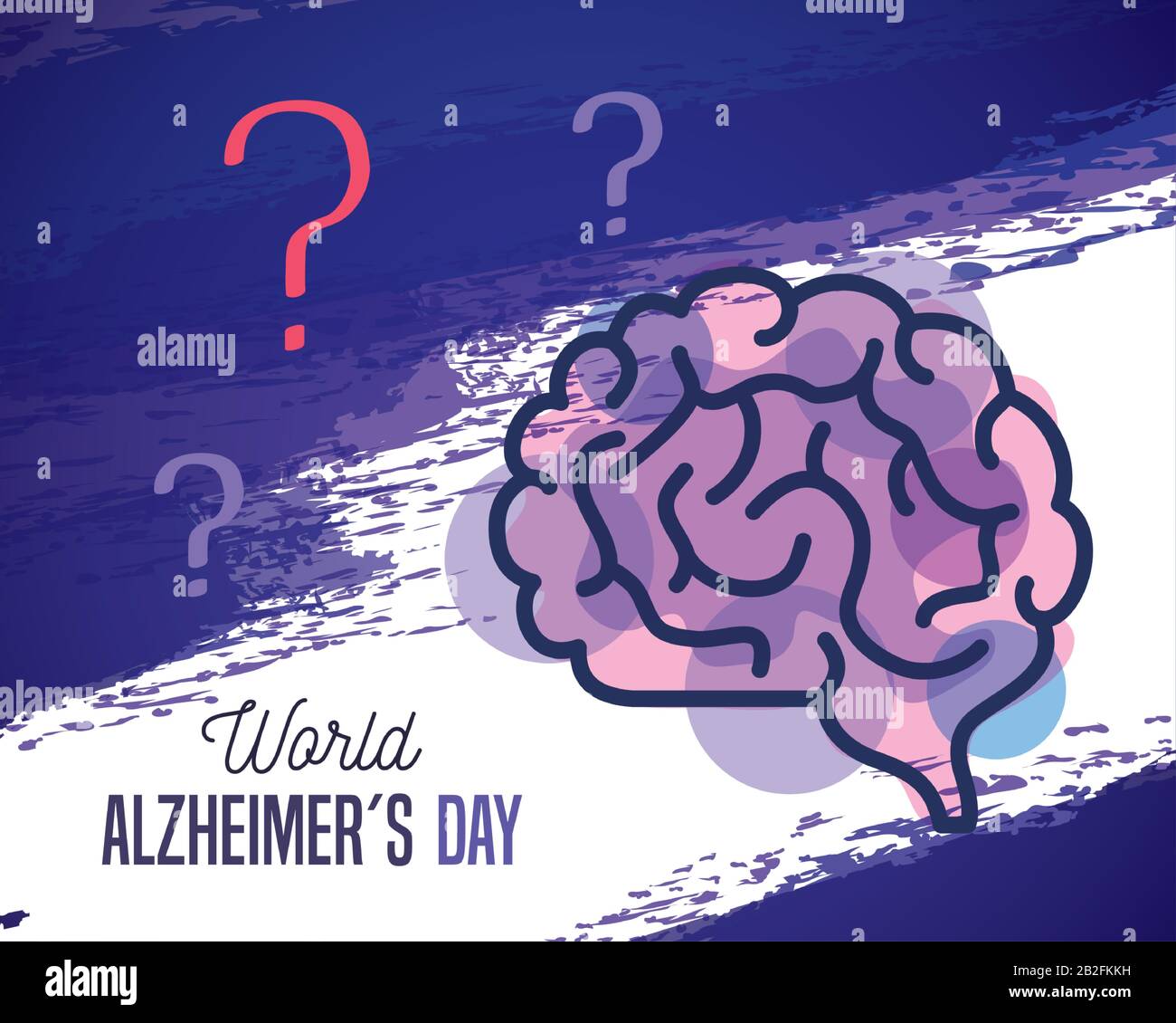 world alzheimer day with brain Stock Vector Image & Art - Alamy