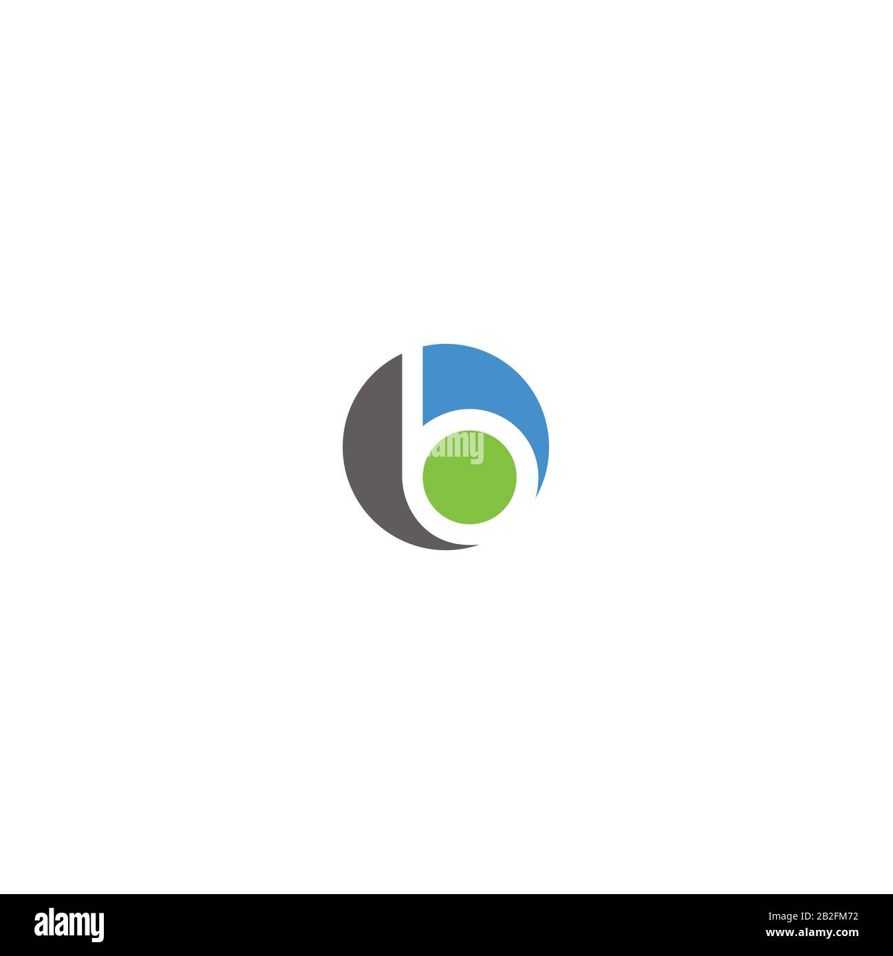 Initial letter ob or bo logo vector templates Stock Vector