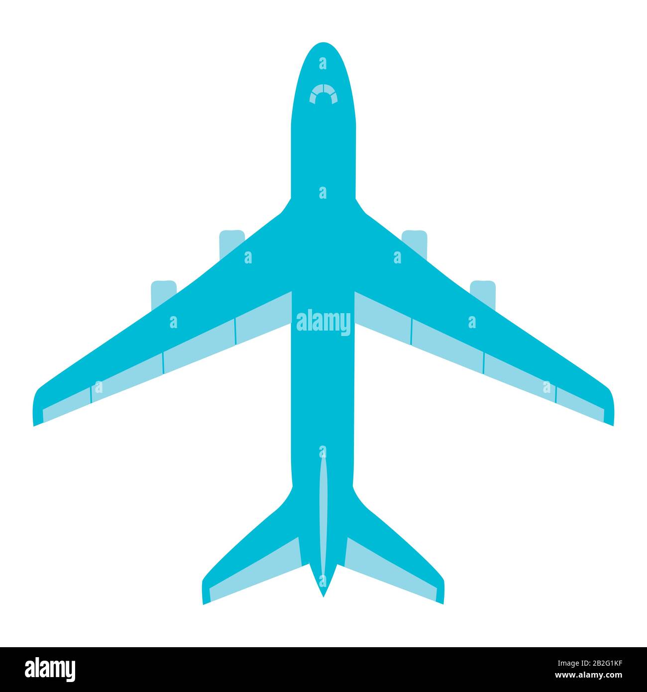 Flying passenger plane on a white background Stock Vector Image & Art ...