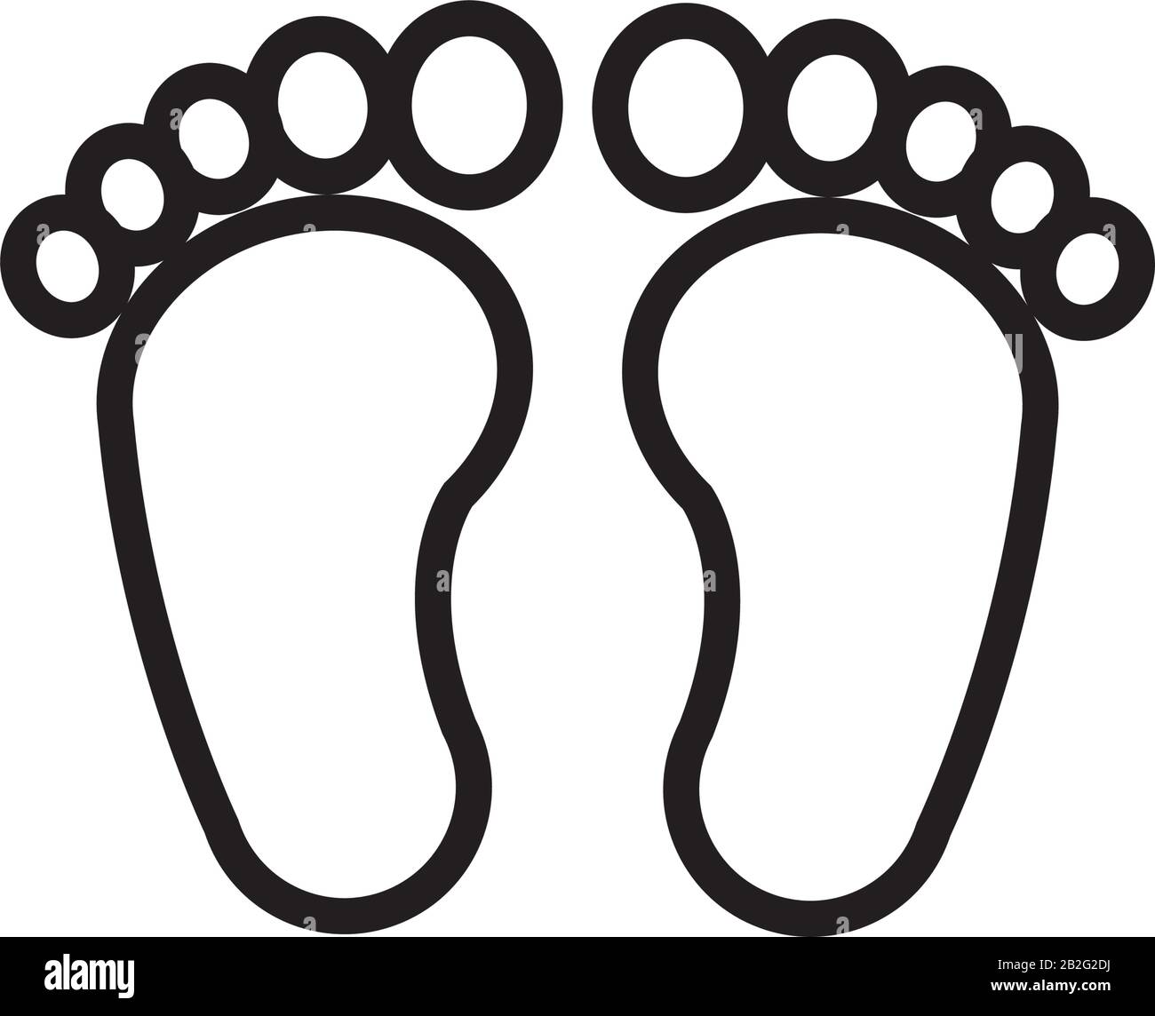 human foots print line style Stock Vector Image & Art - Alamy image.