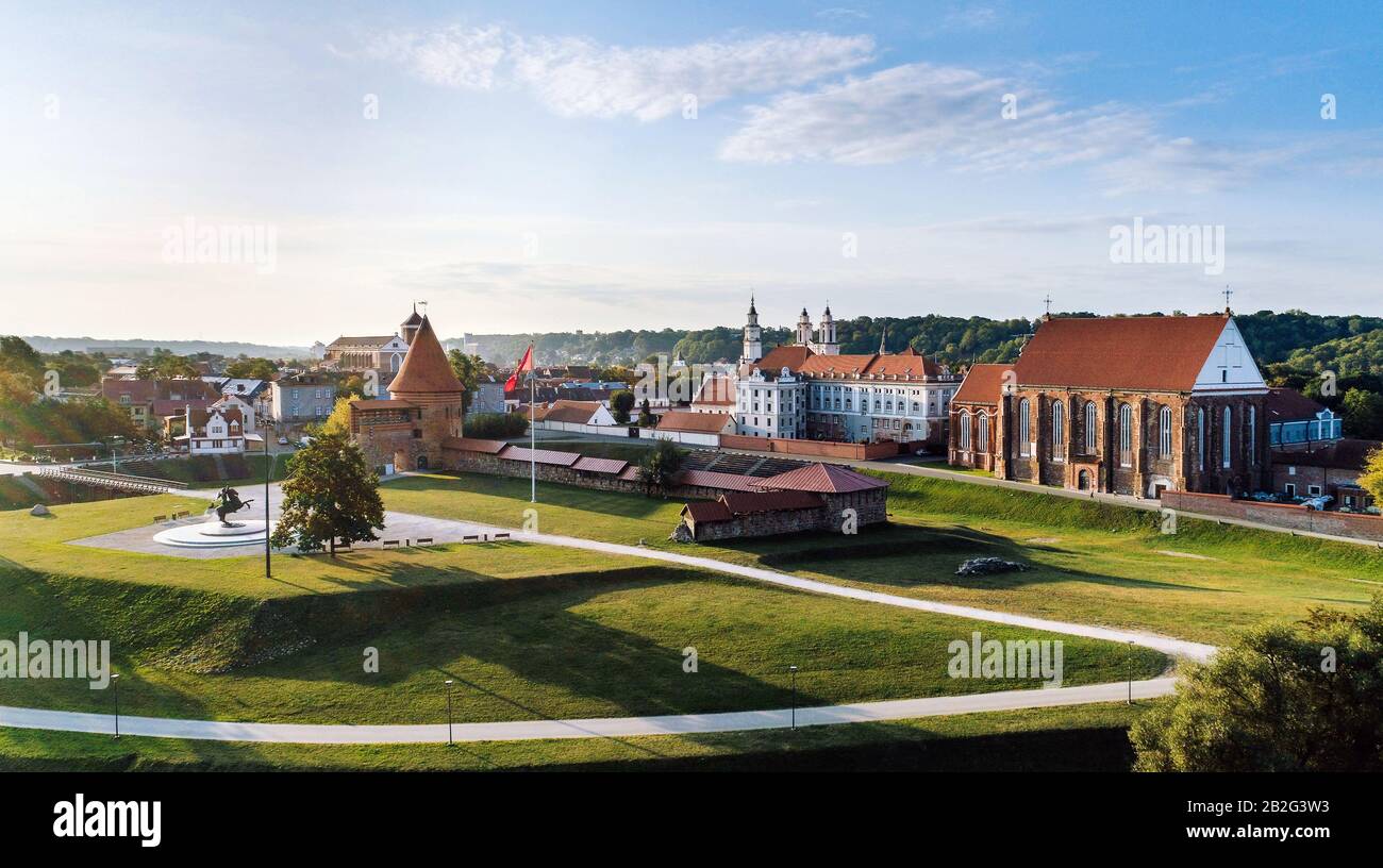 Kaunas Castle In The Gothic Style, Kaunas, Lithuania Stock Photo