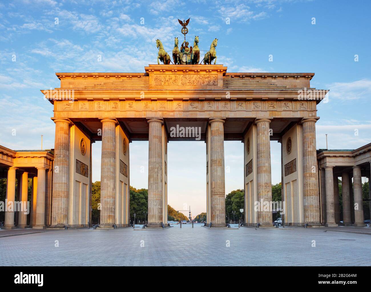 Brandenburg in Berlin, capital of Germany Stock Photo