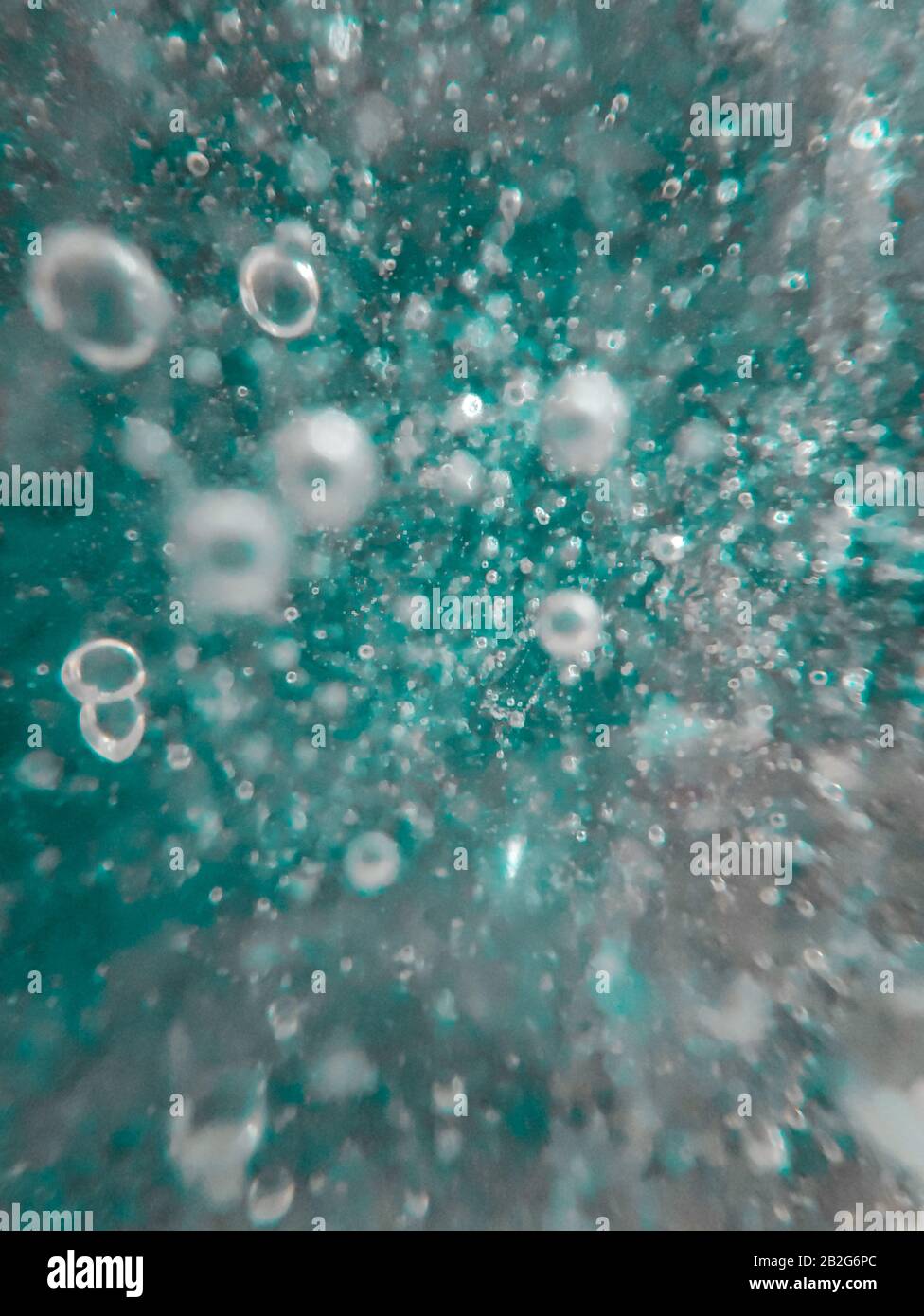 bubbles in water. Abstract background Stock Photo