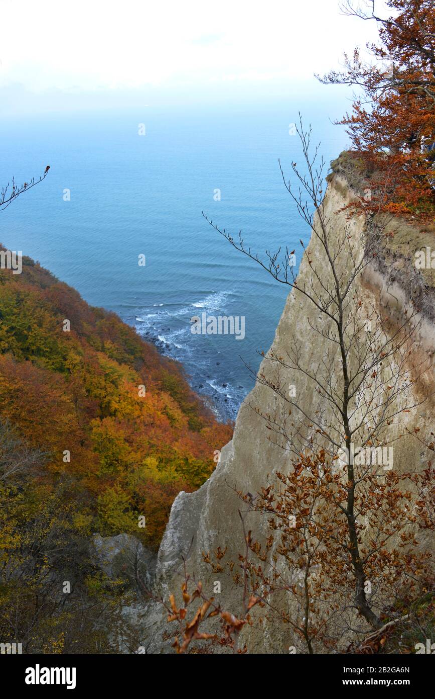 Kleine Stubbenkammer, Kreidefelsen, Jasmund, Ruegen, Mecklenburg-Vorpommern, Deutschland Stock Photo