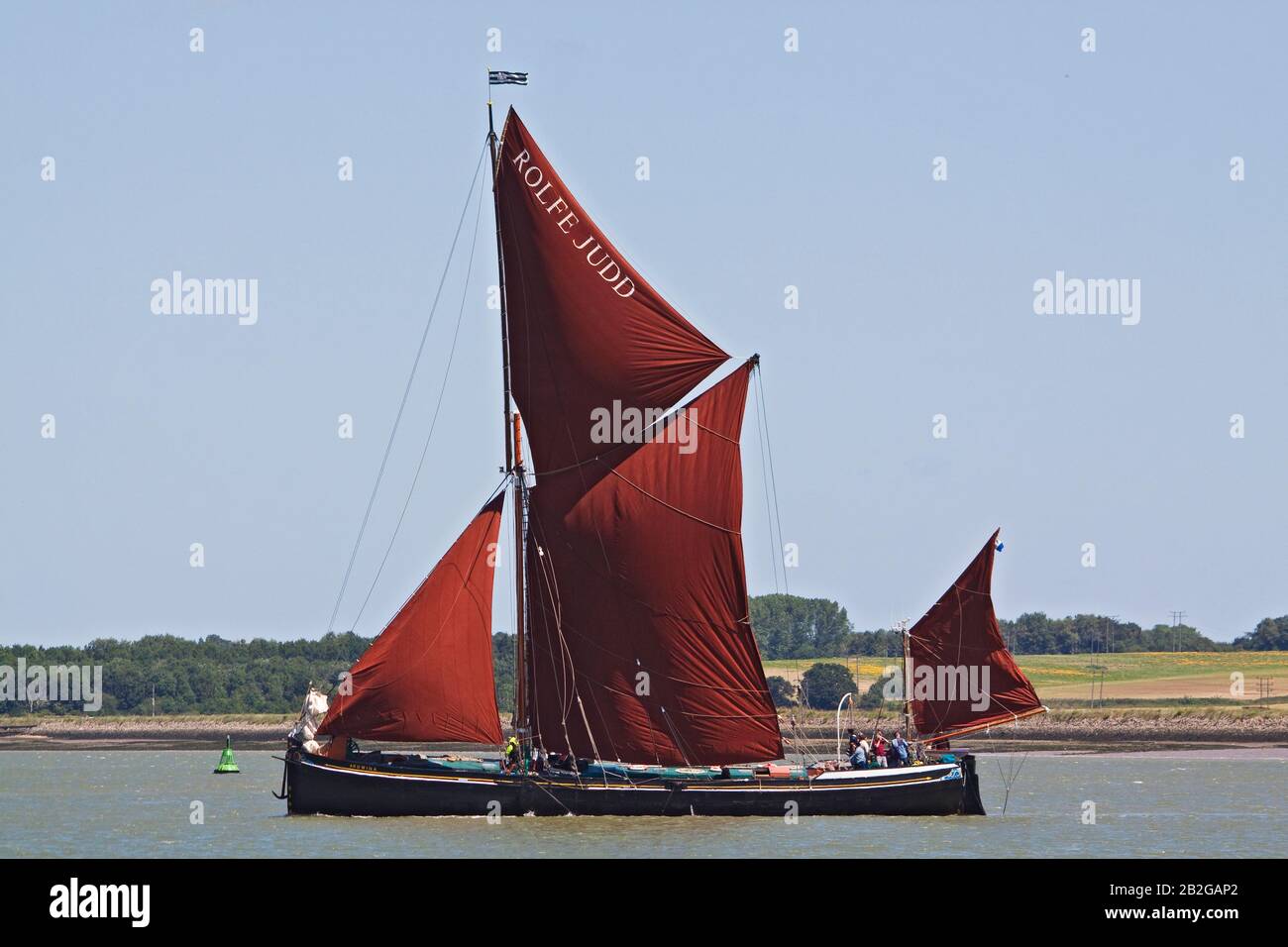 Thames sailing barge Ardwina Stock Photo