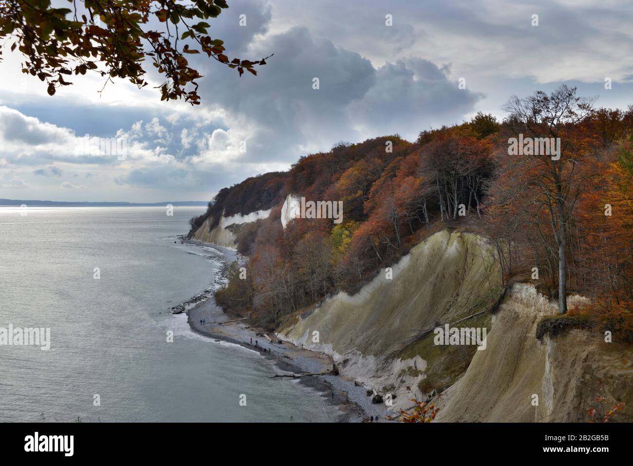 Ernst-Moritz-Arndt-Sicht, Kreidefelsen, Jasmund, Ruegen, Mecklenburg-Vorpommern, Deutschland Stock Photo