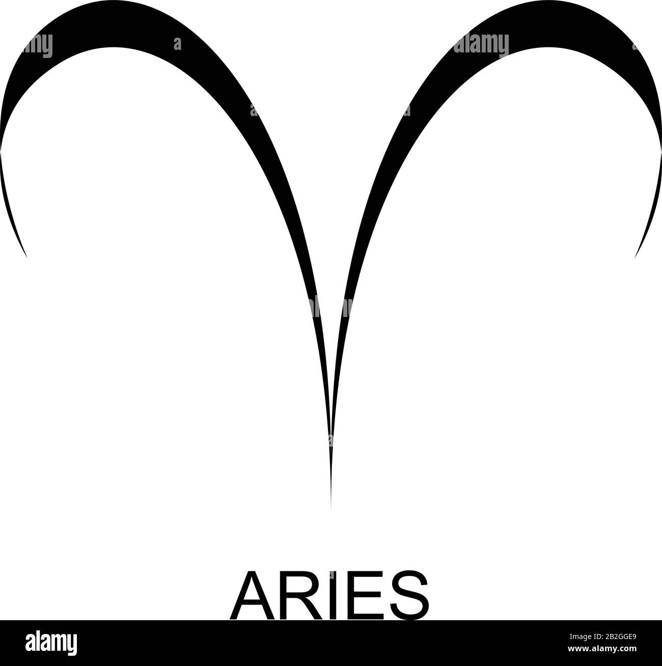 Vector illustration of aries greek zodiac sign symbol Stock Vector Image & Art Alamy