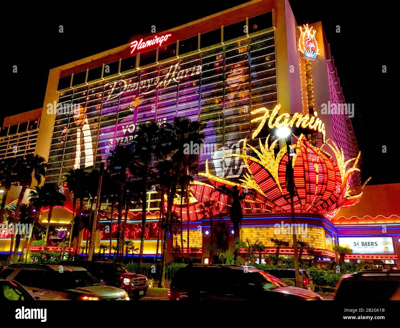Donny and Marie Osmond appear at the Flamingo casino and hotel, Las Vegas Strip, Las Vegas, Nevada, United States of America. Stock Photo