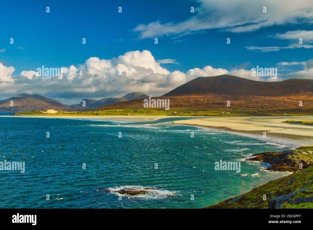Luskentyre, Isle of Harris, Scotland. Stock Photo