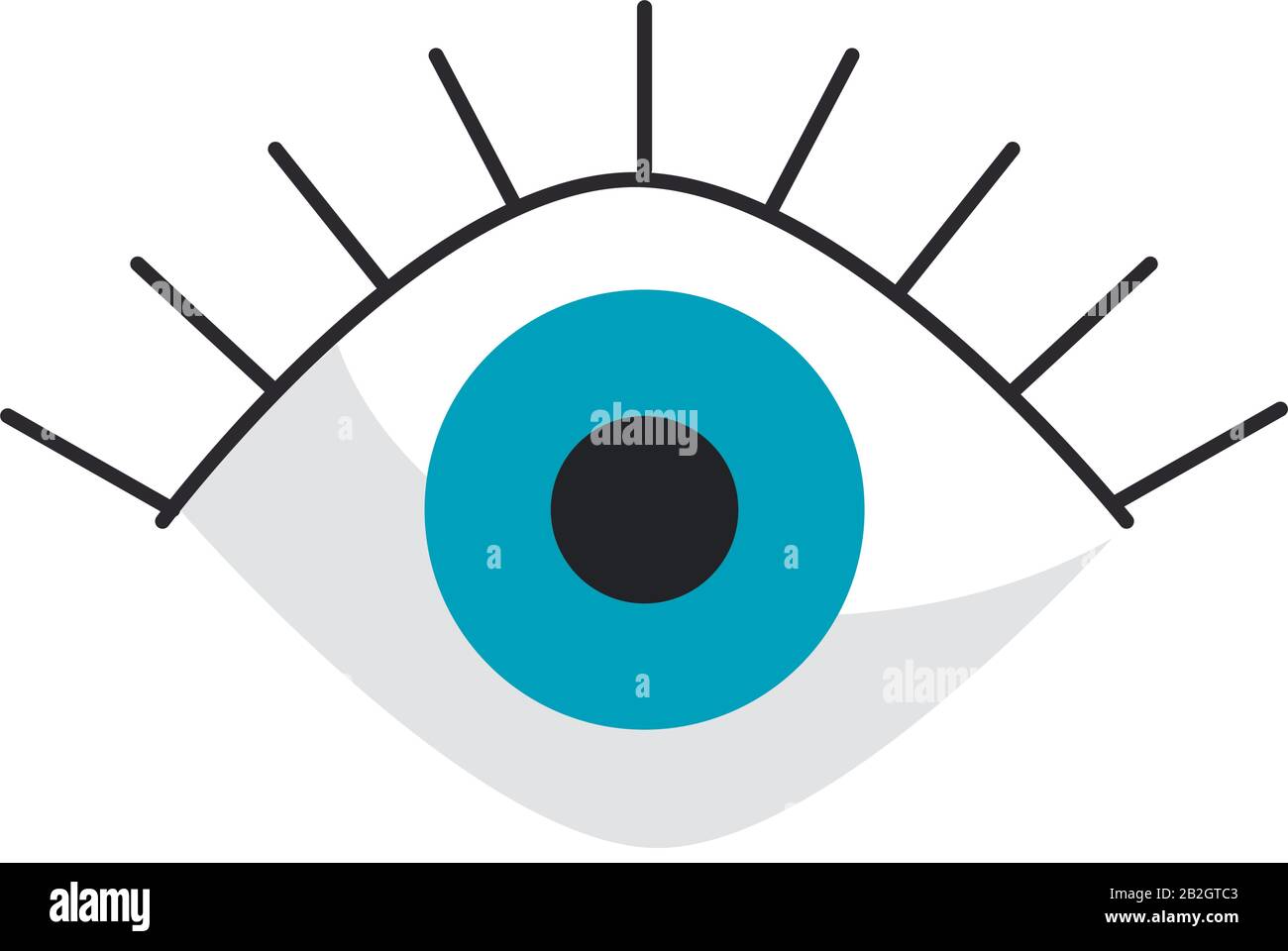 eye human organ flat style icon Stock Vector Image & Art - Alamy