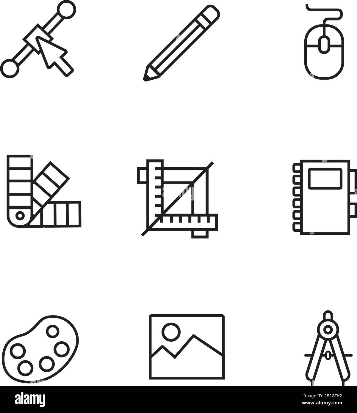 bundle of designer set icons Stock Vector Image & Art - Alamy
