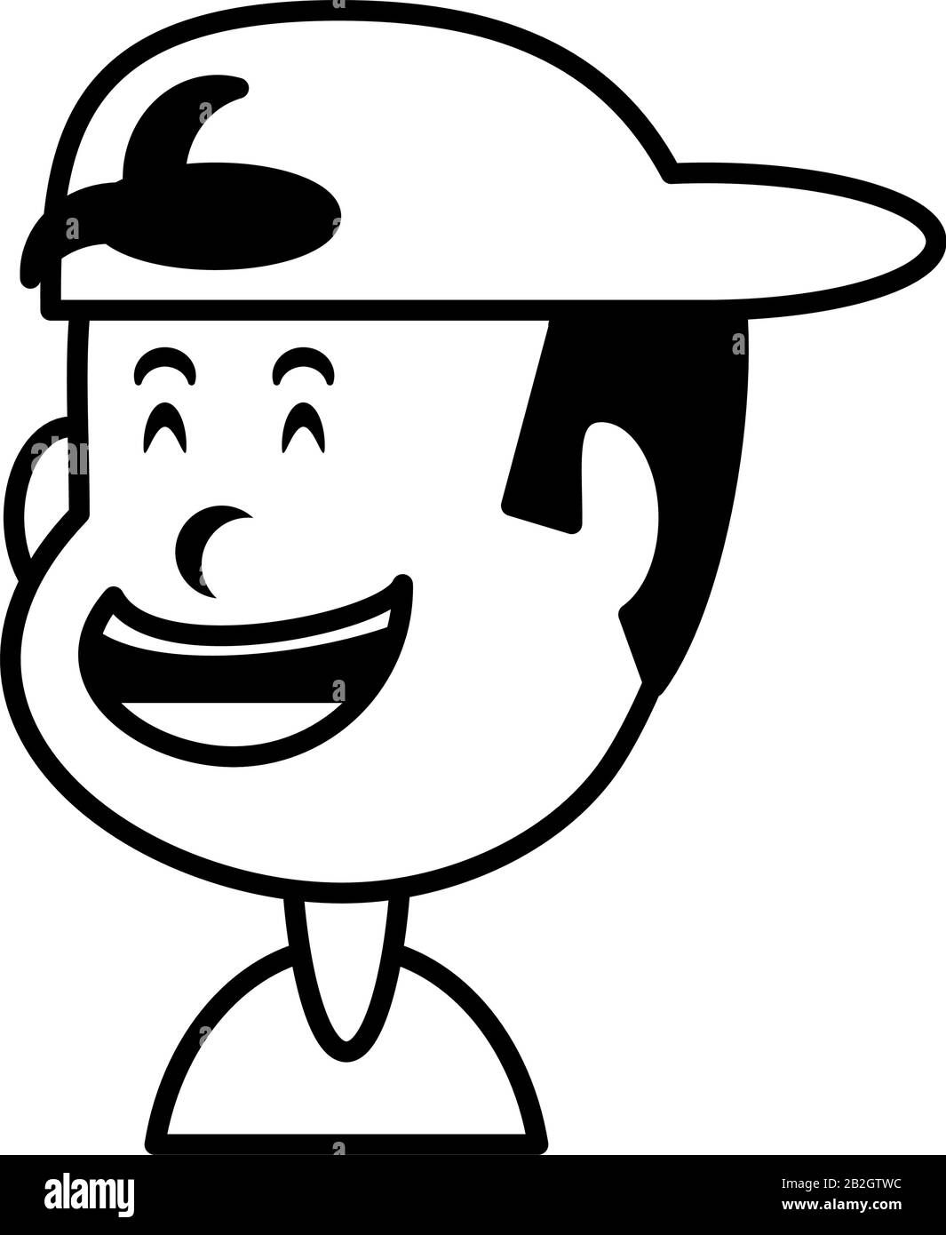 boy smiling on white background vector illustration design Stock Vector ...