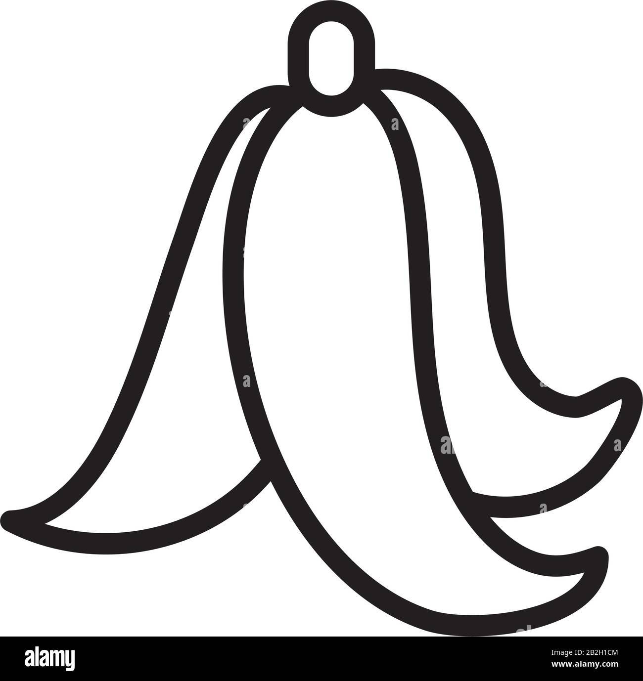 banana peel line style icon Stock Vector Image & Art Alamy