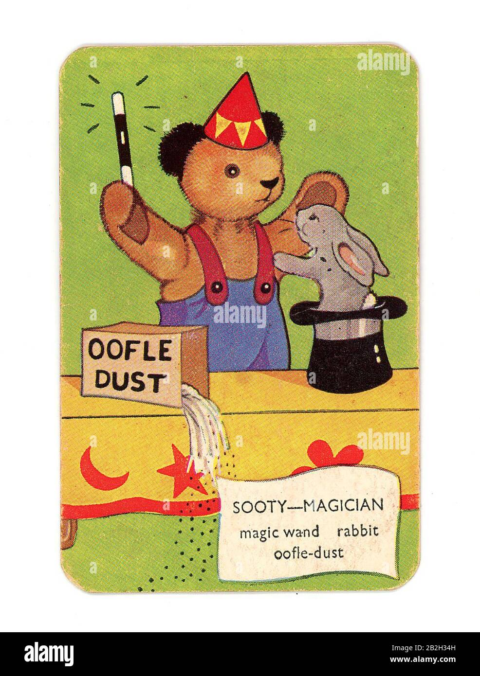 Sooty - Happy Families. Children's card game (1957 - 1964) Stock Photo