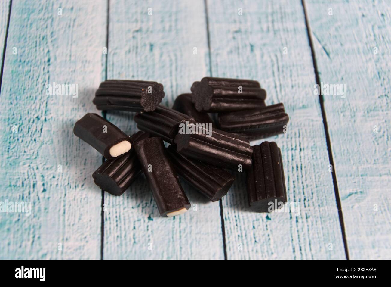 Black Licorice Candy Stock Photo Alamy