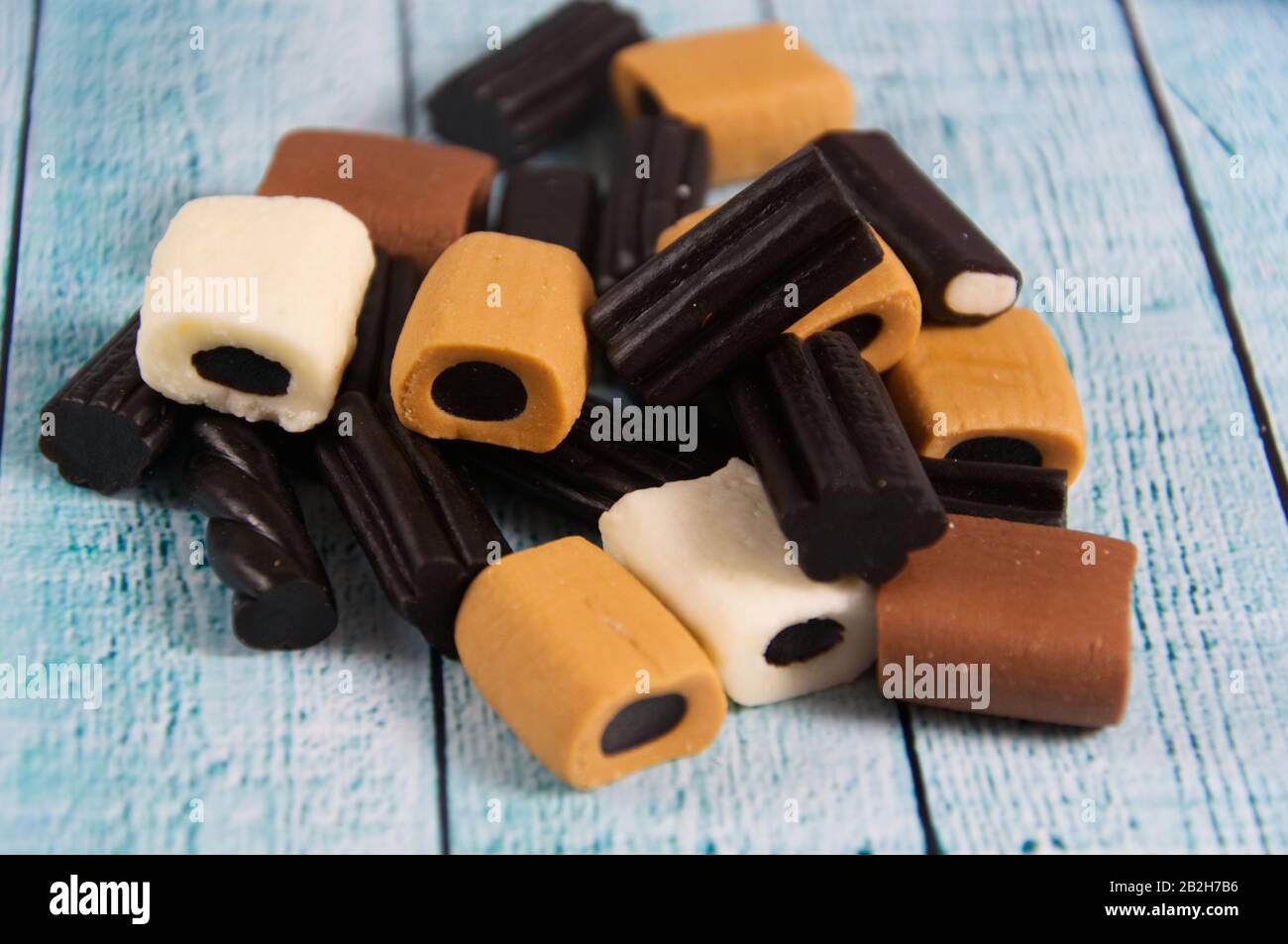 Black Licorice Candy Stock Photo Alamy