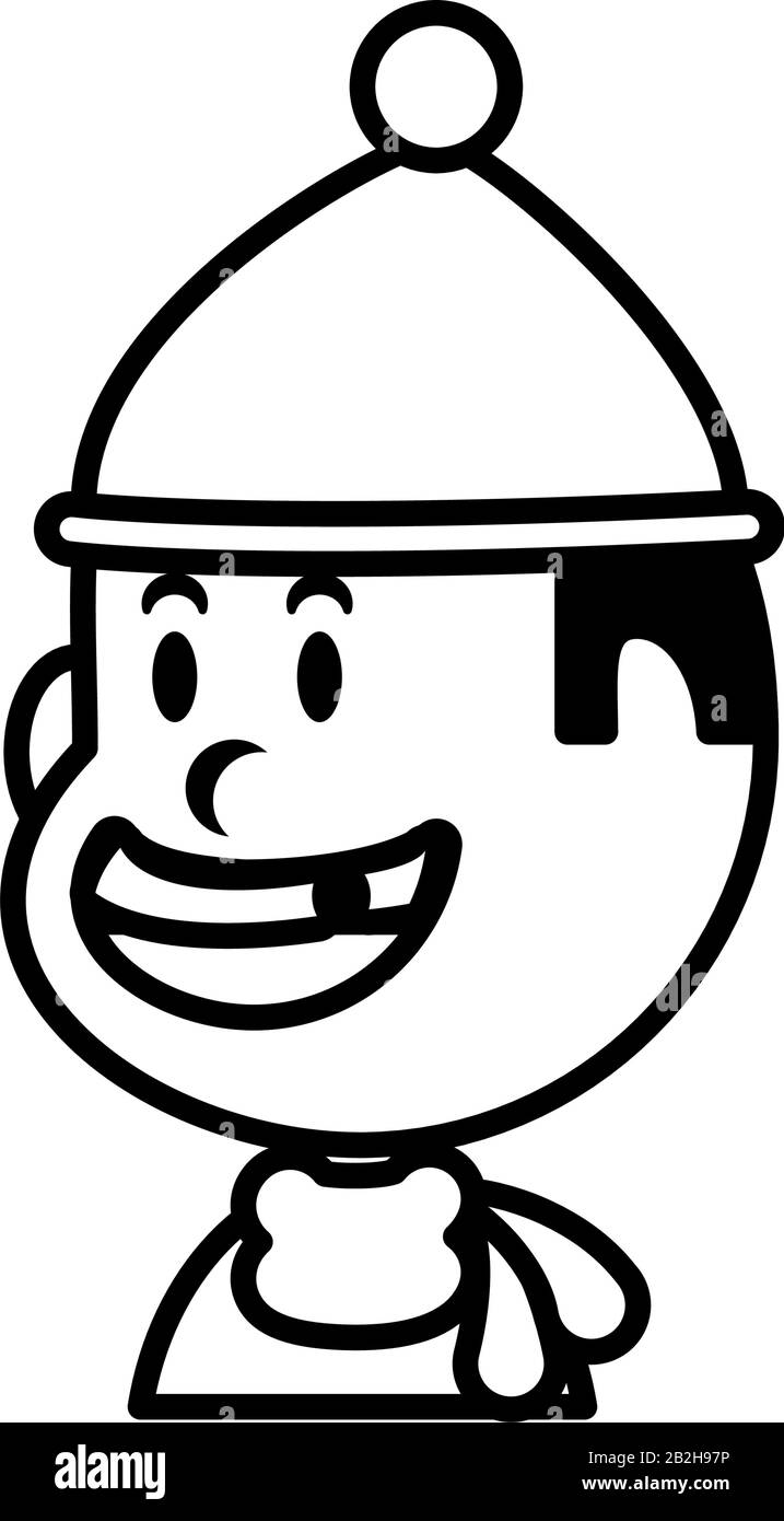 boy smiling on white background vector illustration design Stock Vector ...