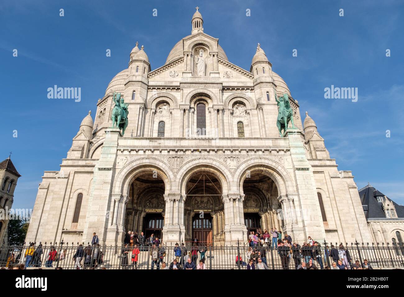 Sacre-Coeur Basilica, Montmartre, Paris, France Stock Photo