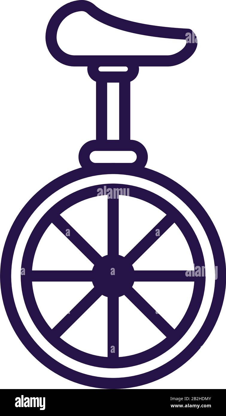 monocyle over white background, line style icon, vector illustration Stock Vector