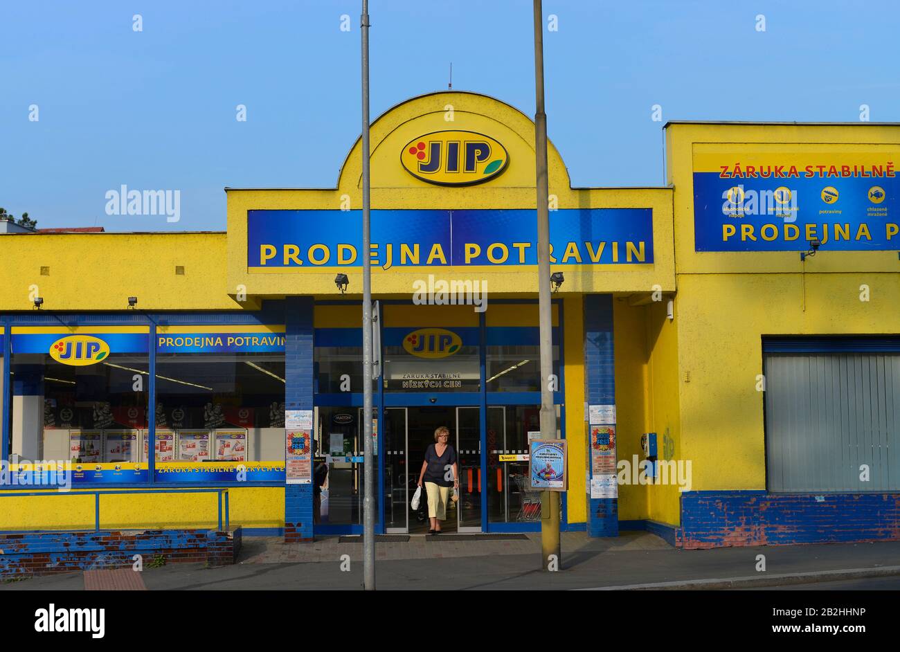 Supermarkt JIP, Karlsbad, Tschechien Stock Photo