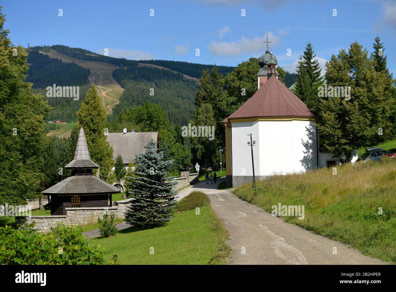Kapelle, Spindlersmuehle, Tschechien Stock Photo