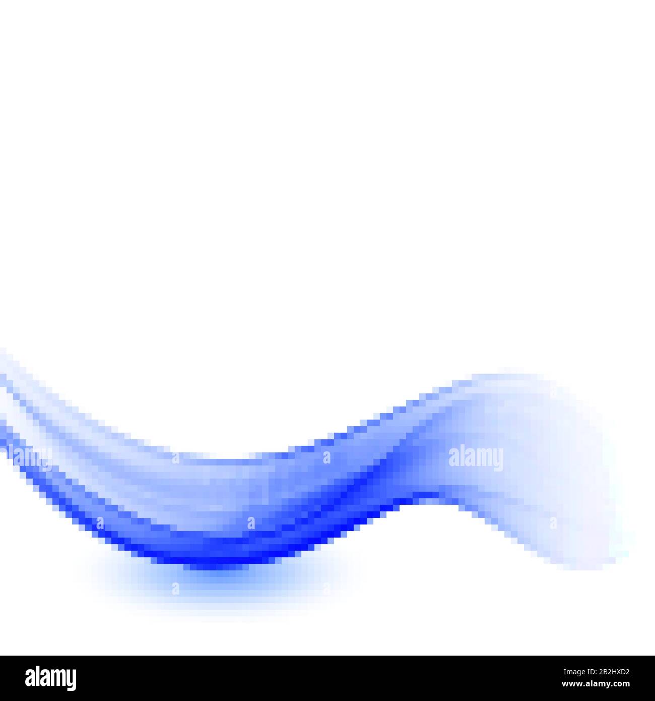 Abstract blue wave vector background Flow blue wave Stock Vector