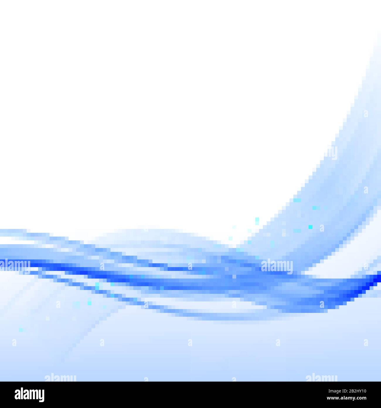 Abstract blue wave vector background Flow blue wave Stock Vector