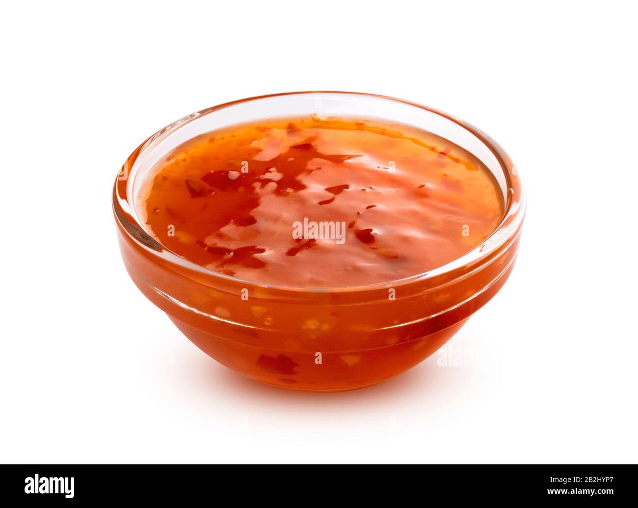 Sweet and sour sauce isolated on white background Stock Photo