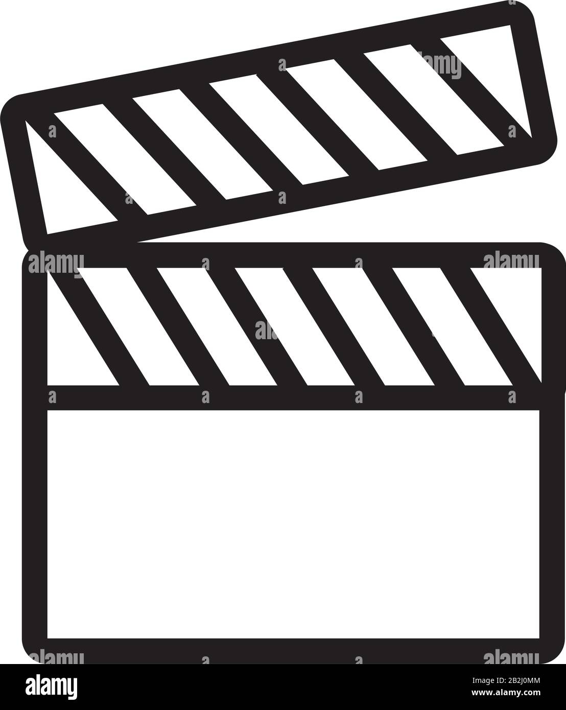 clapper board line style icon Stock Vector Image & Art - Alamy