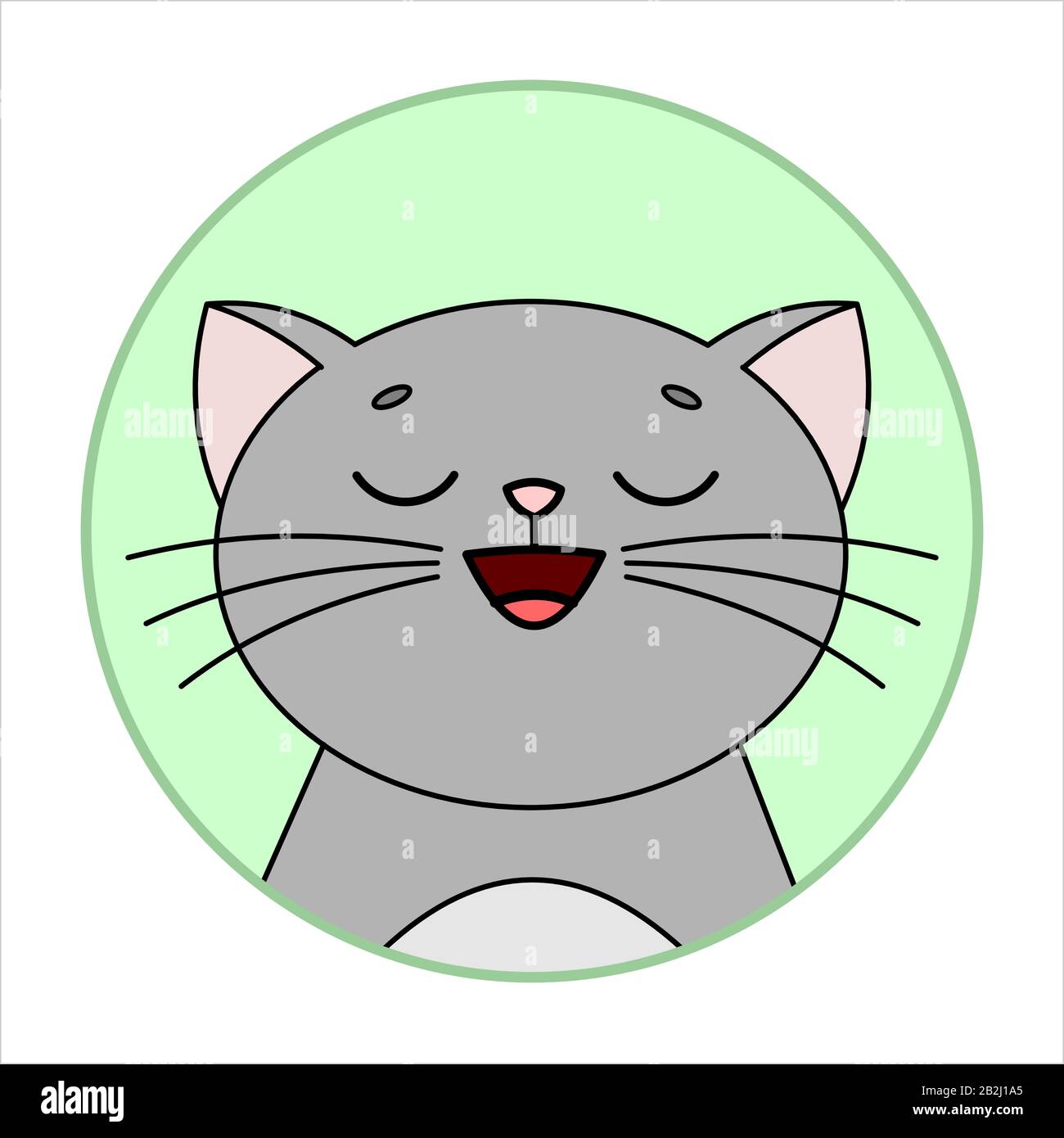 Weary Cat Emoji With Eyes Closed Shared Onlines Royalty Free SVG, Cliparts,  Vectors, and Stock Illustration. Image 178713939.