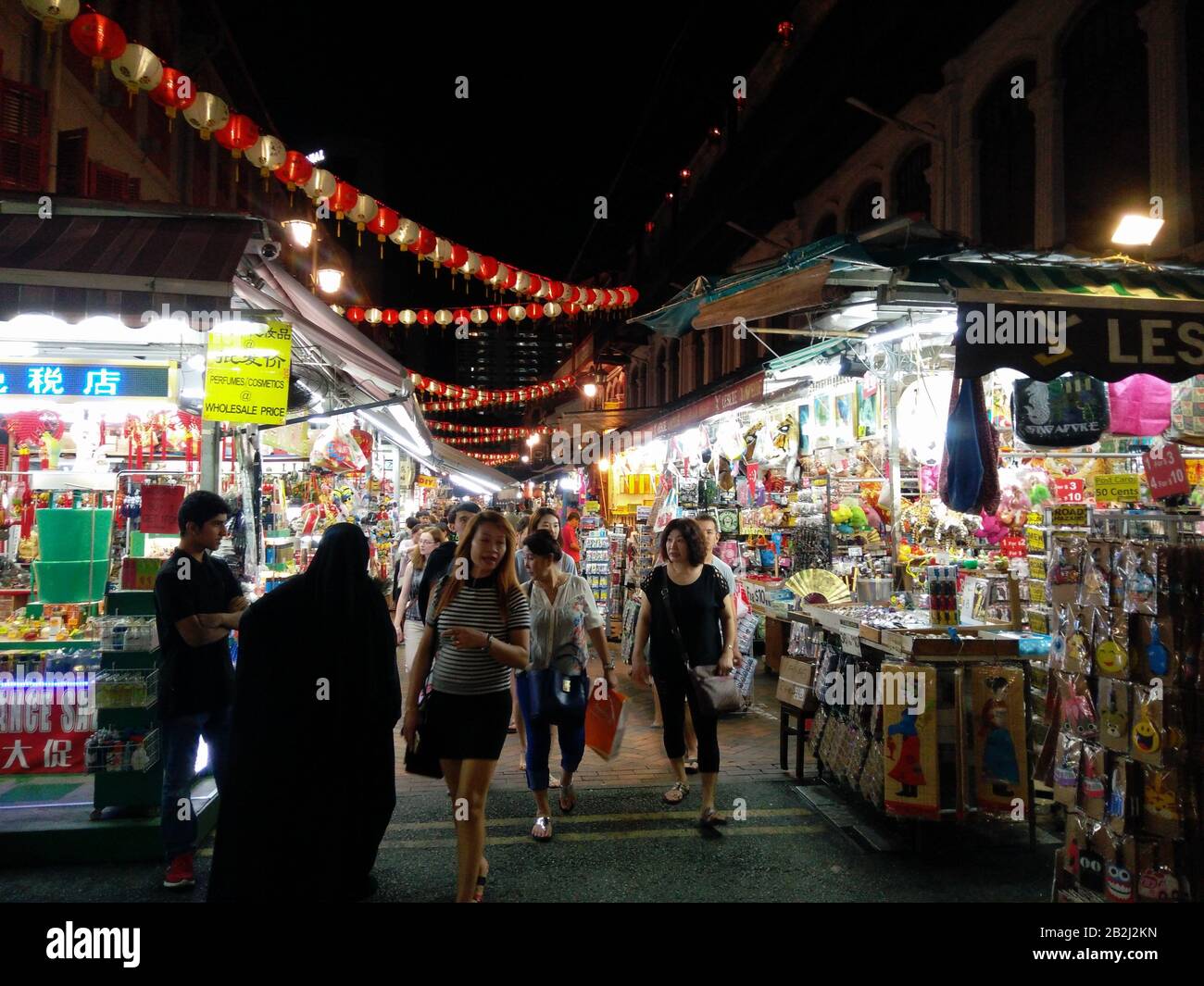 The Street Market in China town Stock Photo - Alamy