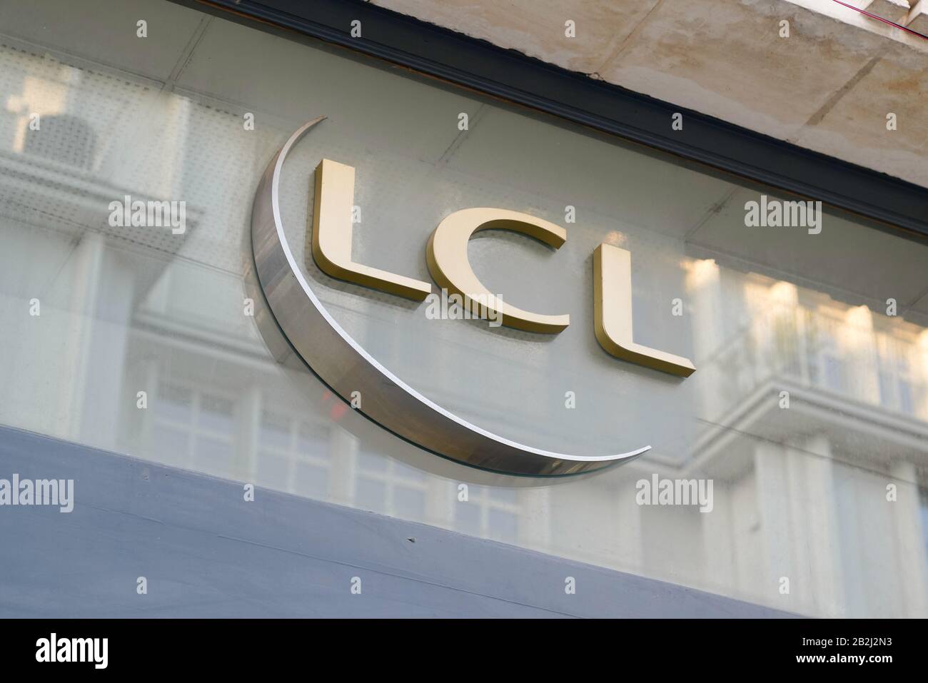 Bordeaux , Aquitaine / France - 01 15 2020 : lcl logo sign le credit Lyonnais french bank signage store office Stock Photo