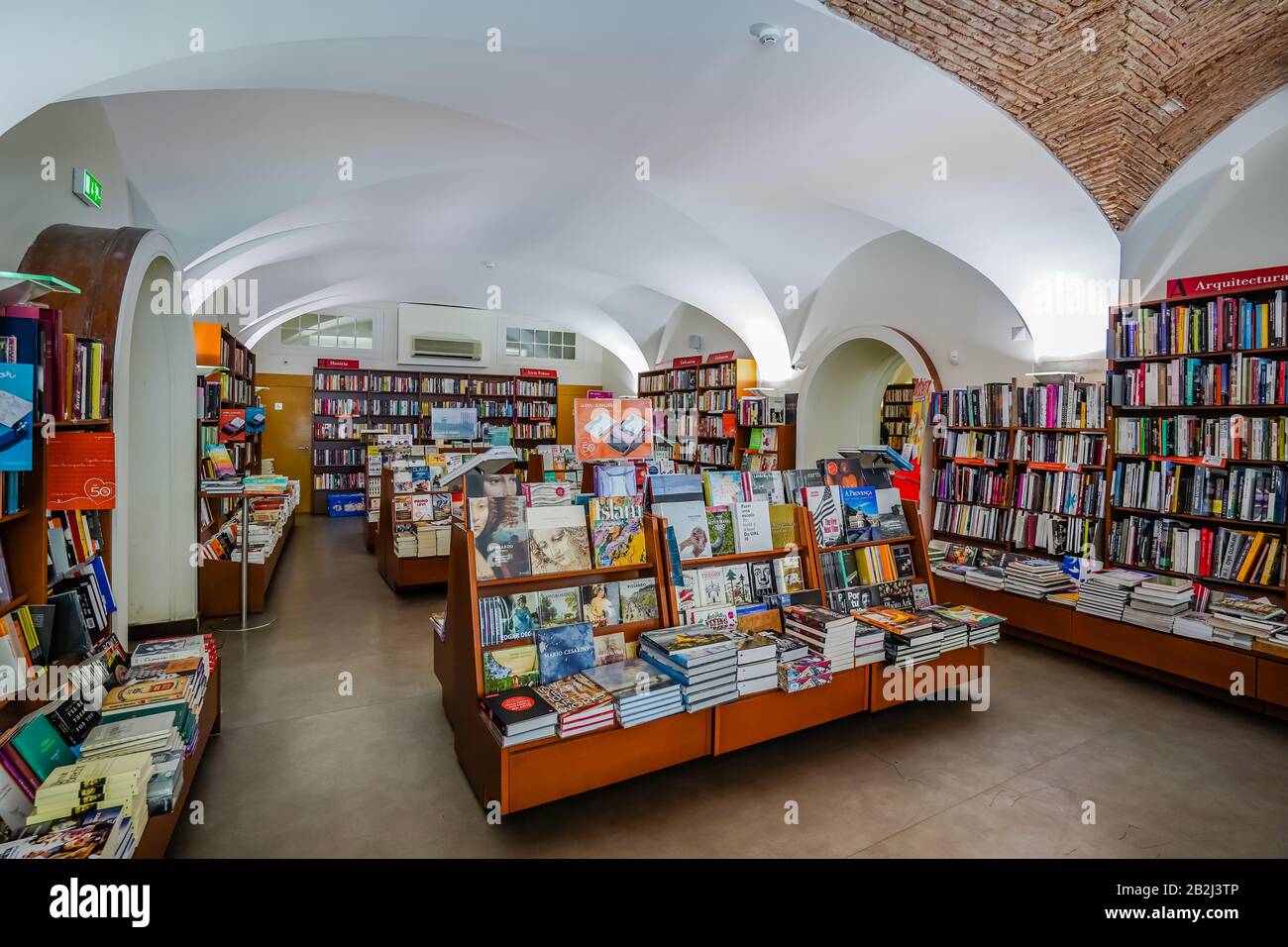 Livraria Bertrand is the oldest operating bookstore in the world, found in 1732 in Lisbon Portugal Stock Photo