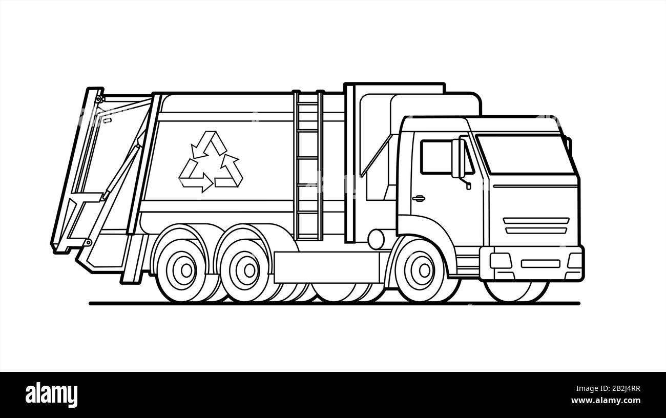 Cartoon Garbage Truck High Resolution Stock Photography and Images - Alamy