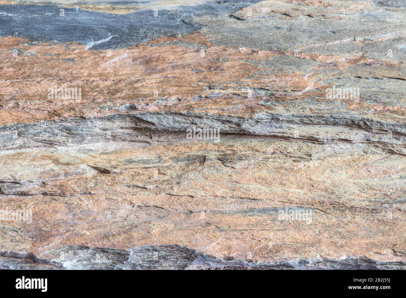 Detail view of Slate Rock texture Stock Photo