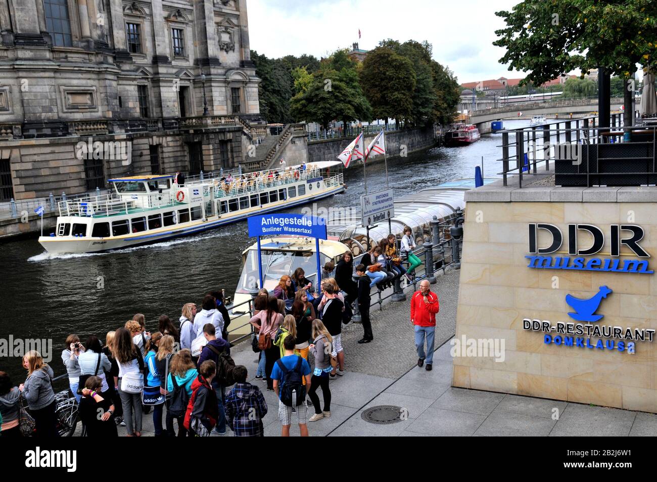 Spree river and DDR museum, Berlin, Germany Stock Photo