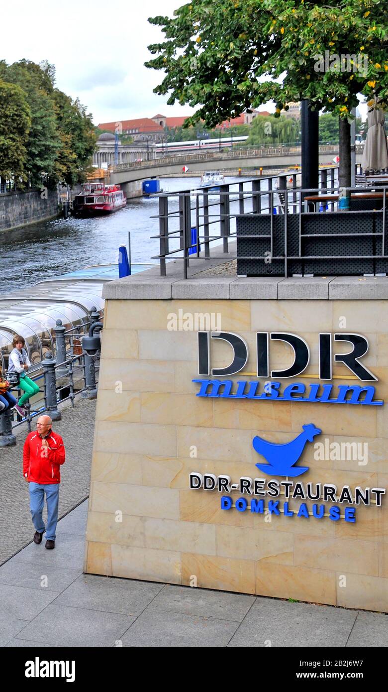 DDR museum and DDR-Restaurant Domklause, Berlin, Germany Stock Photo